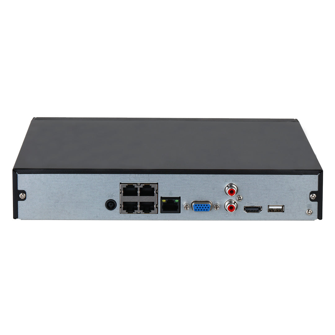 DAHUA NVR2104HS-P-S3 Grabador de Vídeo en Red Compacto de 4 canales, 1U, 1 HDD y 4 PoE