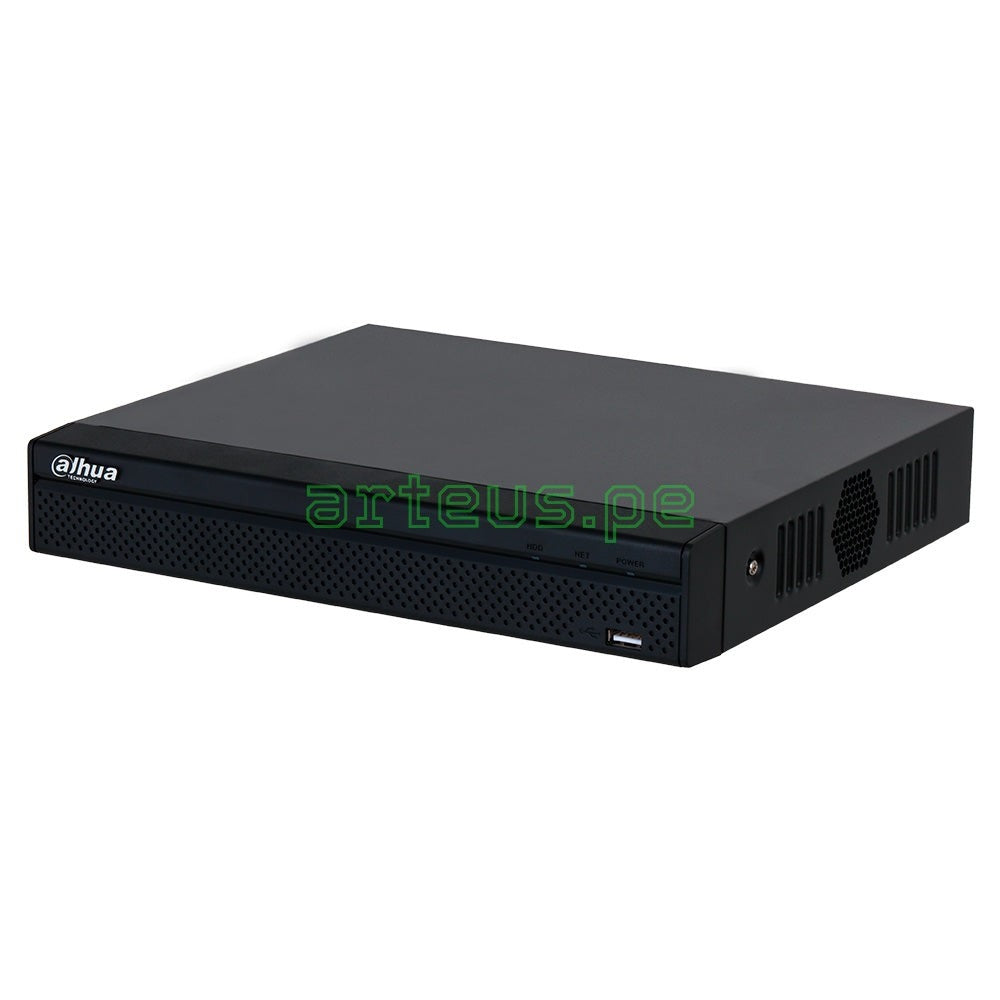 Grabador NVR Dahua negro para cámaras de videovigilancia y seguridad electrónica