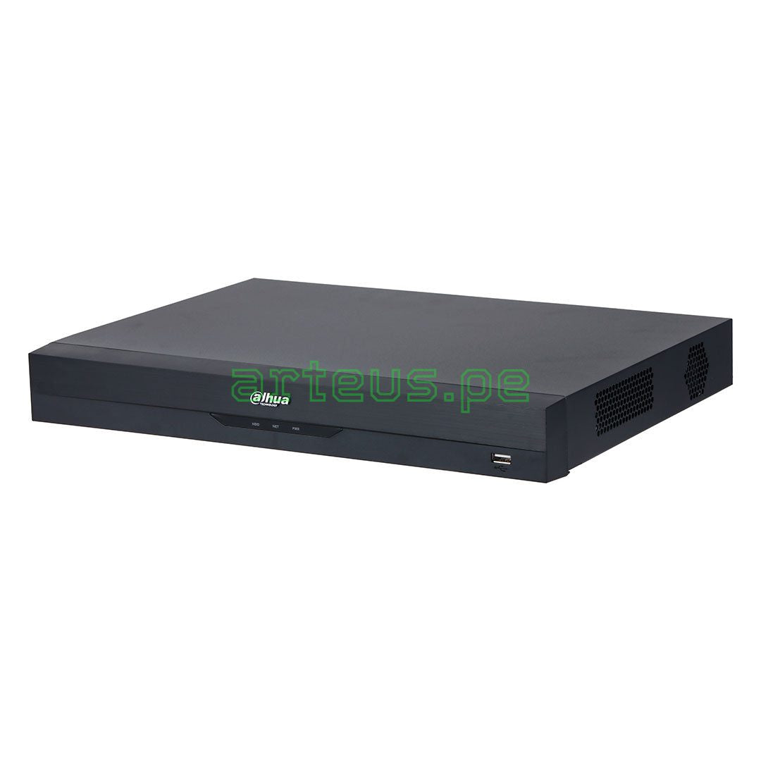 DAHUA NVR4216-EI NVR Grabador de vídeo en red WizSense de 16 canales, 1U y 2 discos duros