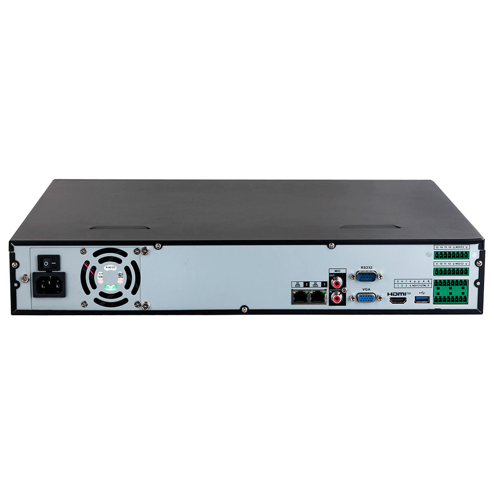 DAHUA NVR4432-EI Grabador NVR 4K 32CH(16MP) 256Mbps 4HDD hasta 16TB WIZSENSE AI QUICK PICK