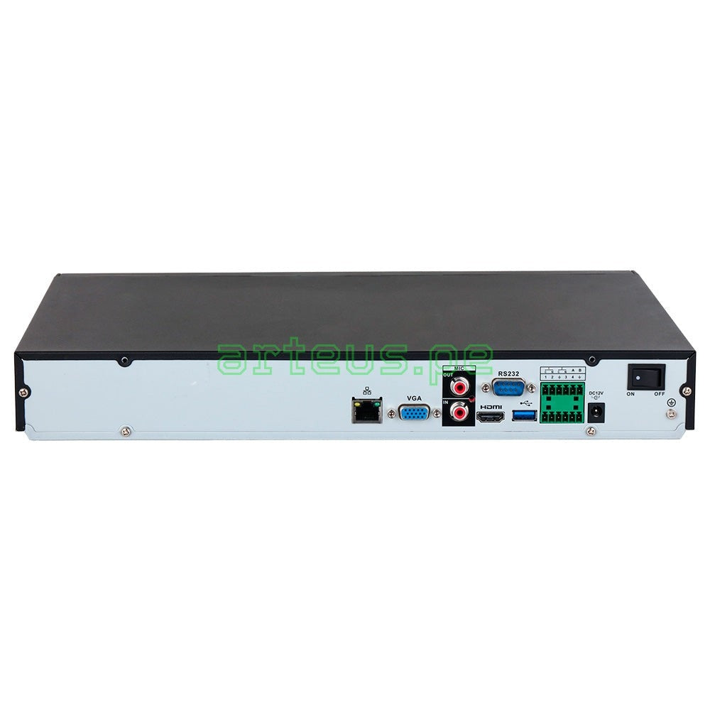 DAHUA NVR5216-EI NVR 16 Canales Grabador 4K 24MP 384Mbps 2HDD hasta 16TB. WIZSENSE, AI, ACUPICK, ANPR
