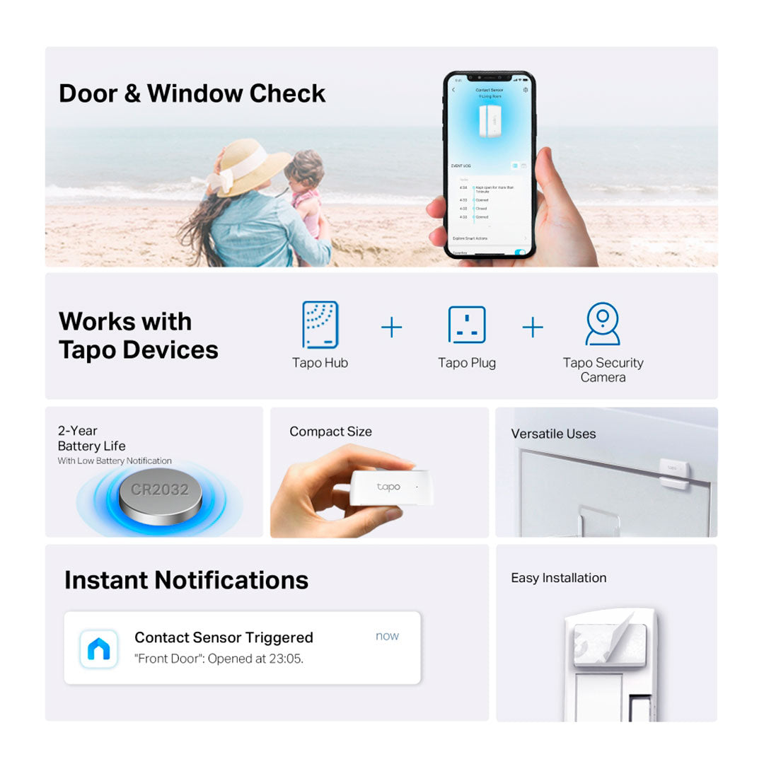 TP-LINK TAPO T110 Sensor de Contacto Inteligente