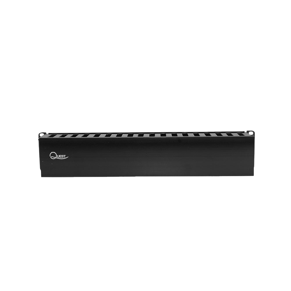 QUEST OH-4516 Ordenador de Cables Horizontal Frontal 2-RU 85mm x 80mm