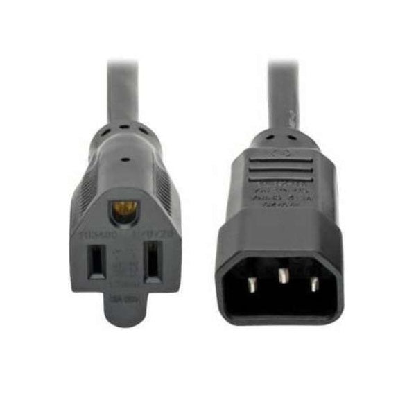 TRIPP-LITE P002-001-13A Cable, de Alimentcaion, CA, para Computadoras, 15R, A C14, 16AWG