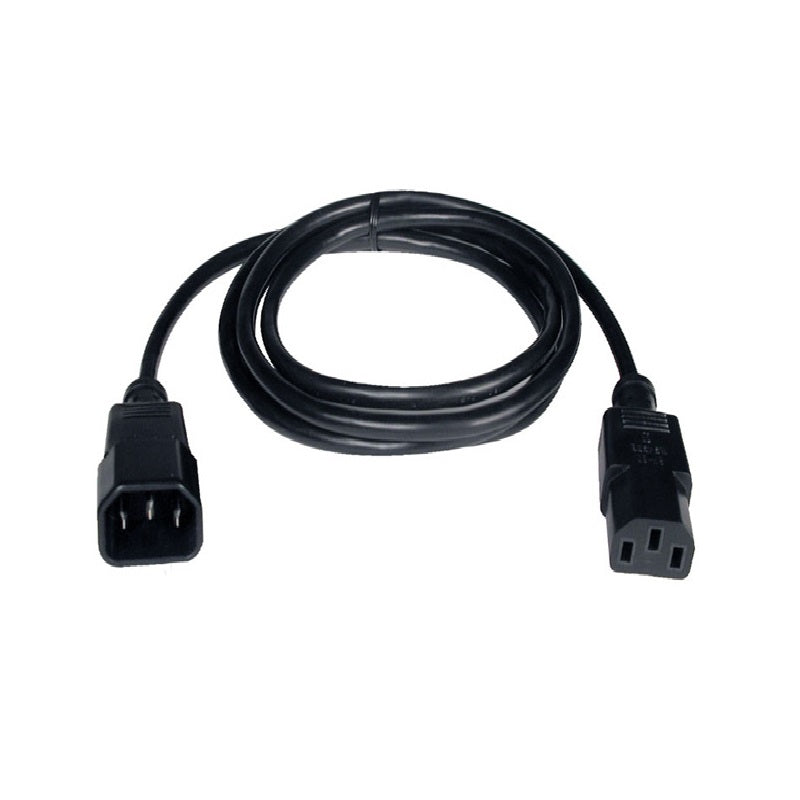 TRIPP.LITE P004-004 Cable de alimentación, para unidad, distribución, de energía, (PDU), C13 a C14,  10 A, 250V, 18 AWG, 1.22 m (4 pies), negro