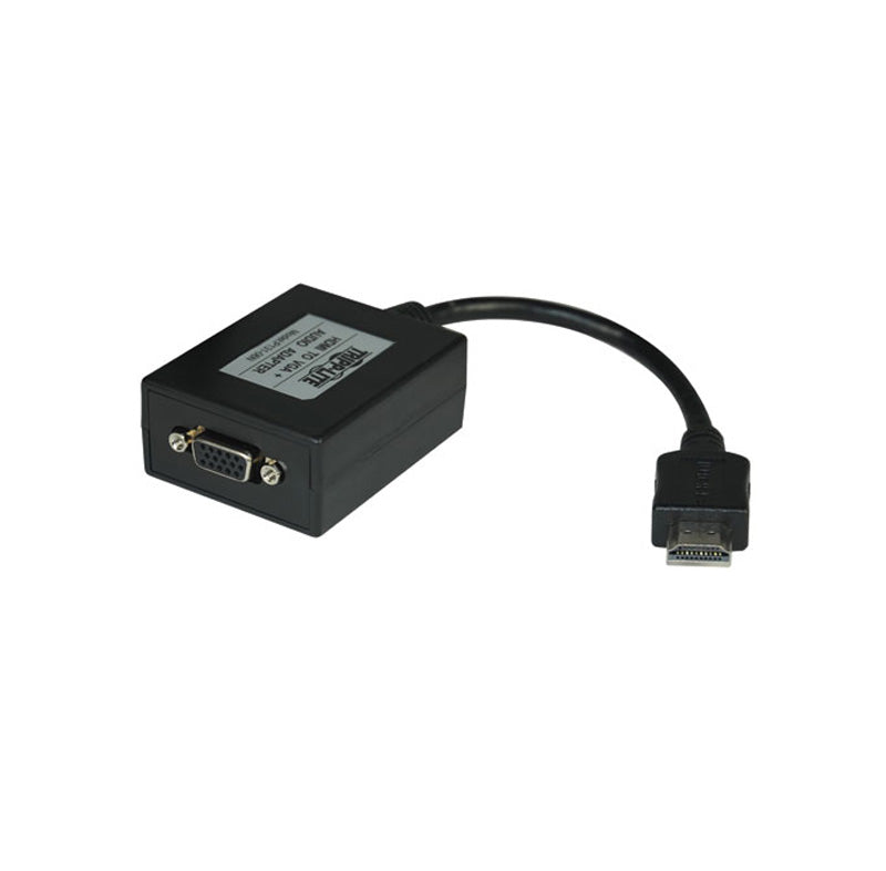 TRIPP-LITE P131-06N Adapatador de Cable, HDMI, VGA, con Audio para PC, Laptop, M/H, 152mm, 6"