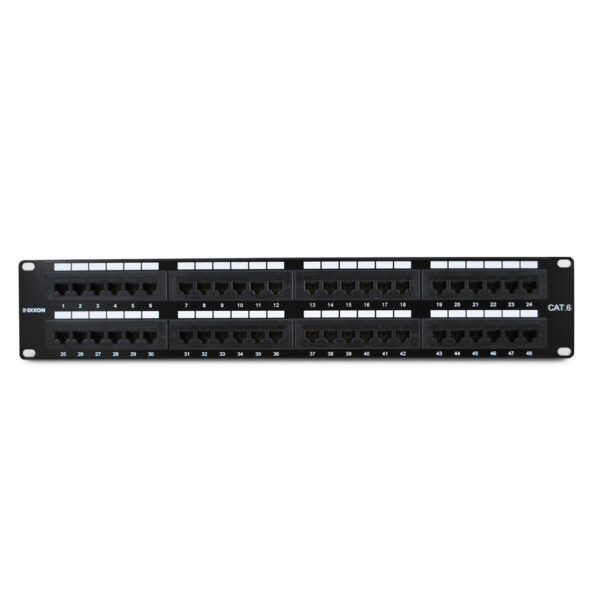 DIXON P48T-K11-C6C/BK Patch panel 48 Puertos Cat 6 cargado