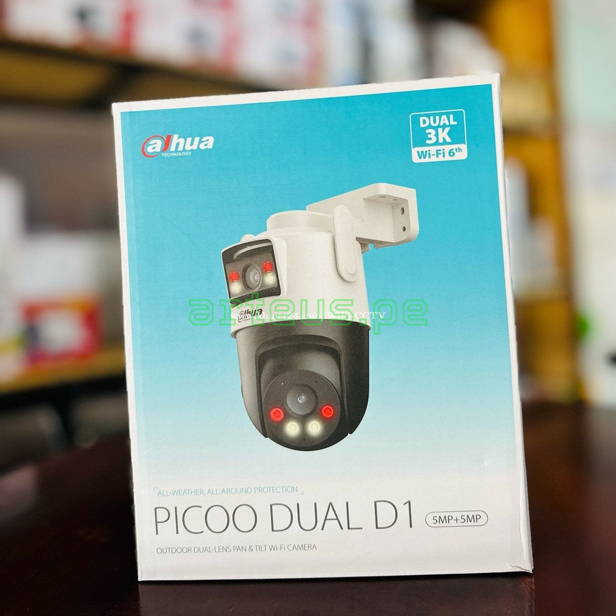 DAHUA P5D-5F-PV PICOO DUAL Cámara de Seguridad 3K WIFI 360º PT Doble Lente 5MP+5MP