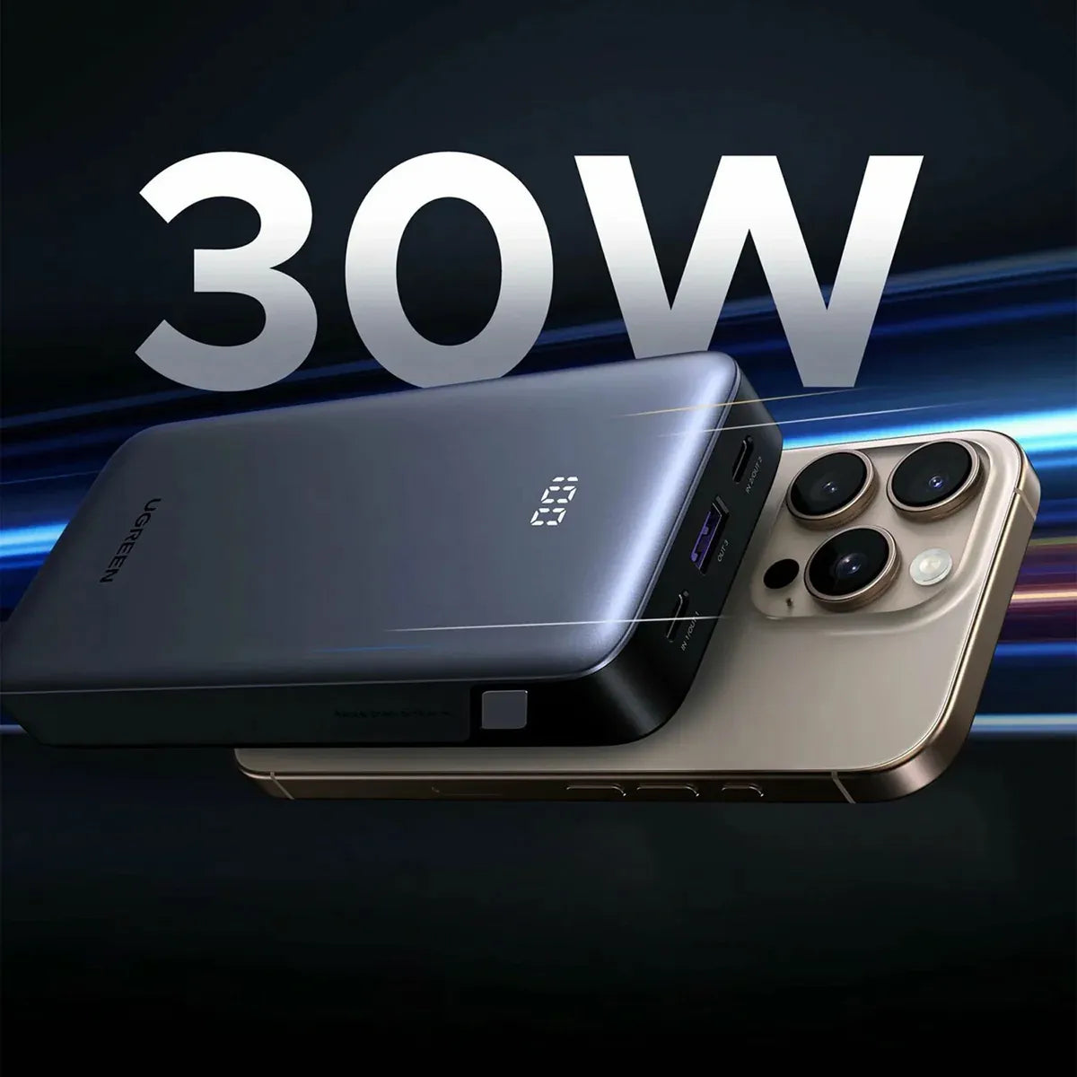 UGREEN PB535 55994B Power Bank 30W 10000 mAh Carga Rápida