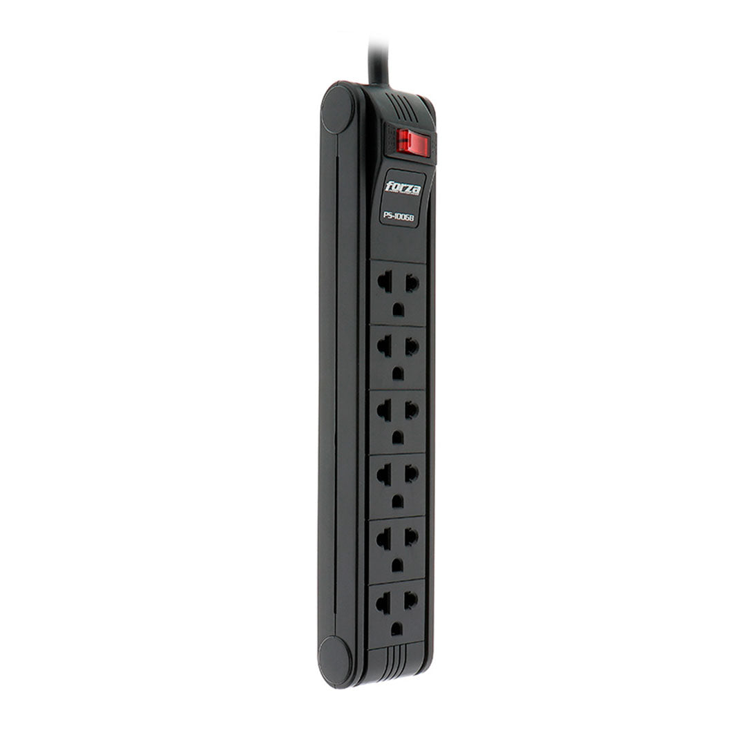 FORZA PS-1006B Regleta Supresor de Picos 1680W 6 tomas 220V