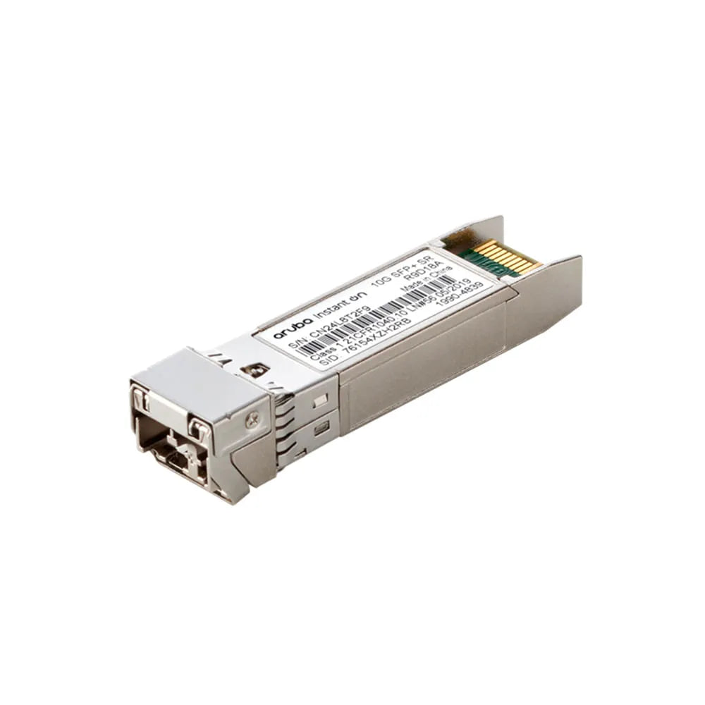 HPE R9D18A Módulo Transceiver ARUBA Instan On 10G SFP+ LC SR 300m OM3 MMF Multimodo