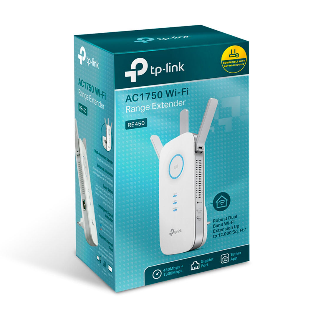 TP-LINK RE450 Repetidor de Señal Wifi AC1750 Doble Banda