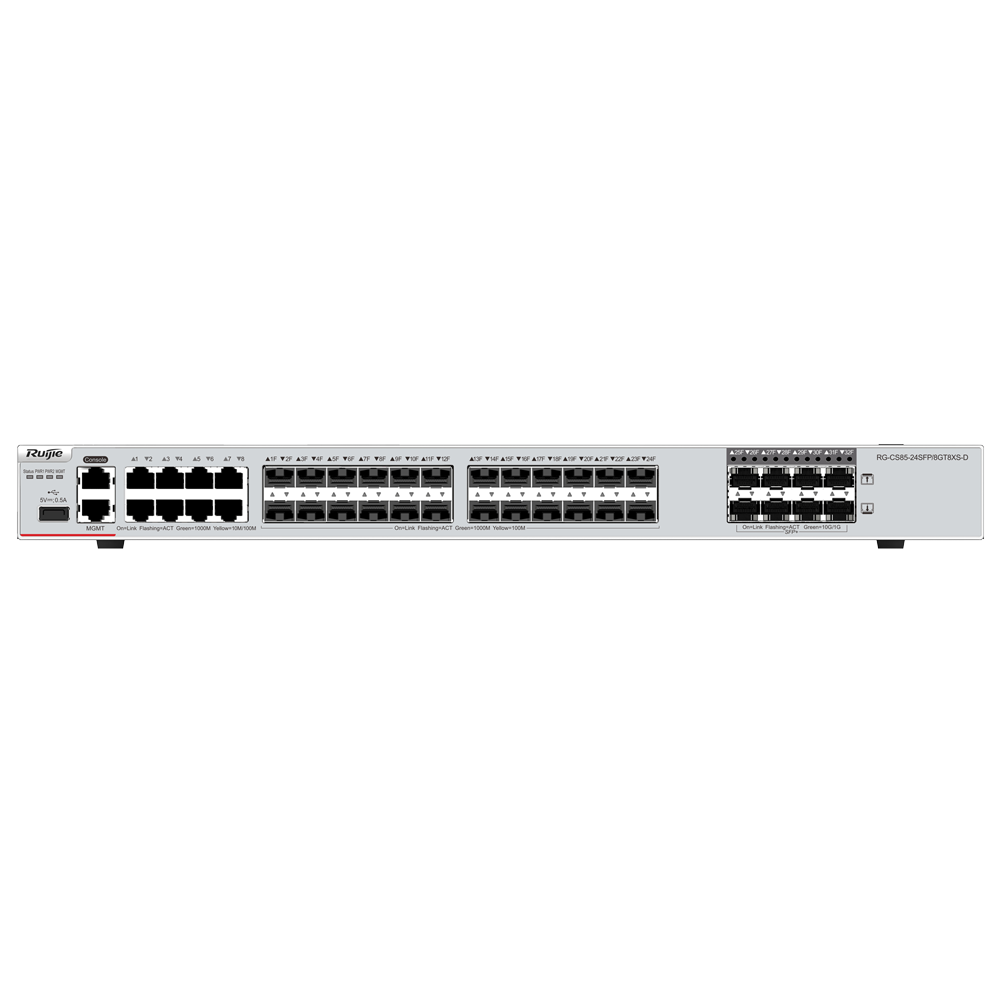 RUIJIE REYEE RG-CS85-24SFP-8GT8XS-D Switch 24 Puertos SFP+ 8RJ45 Gb 8Uplinks 10G L3