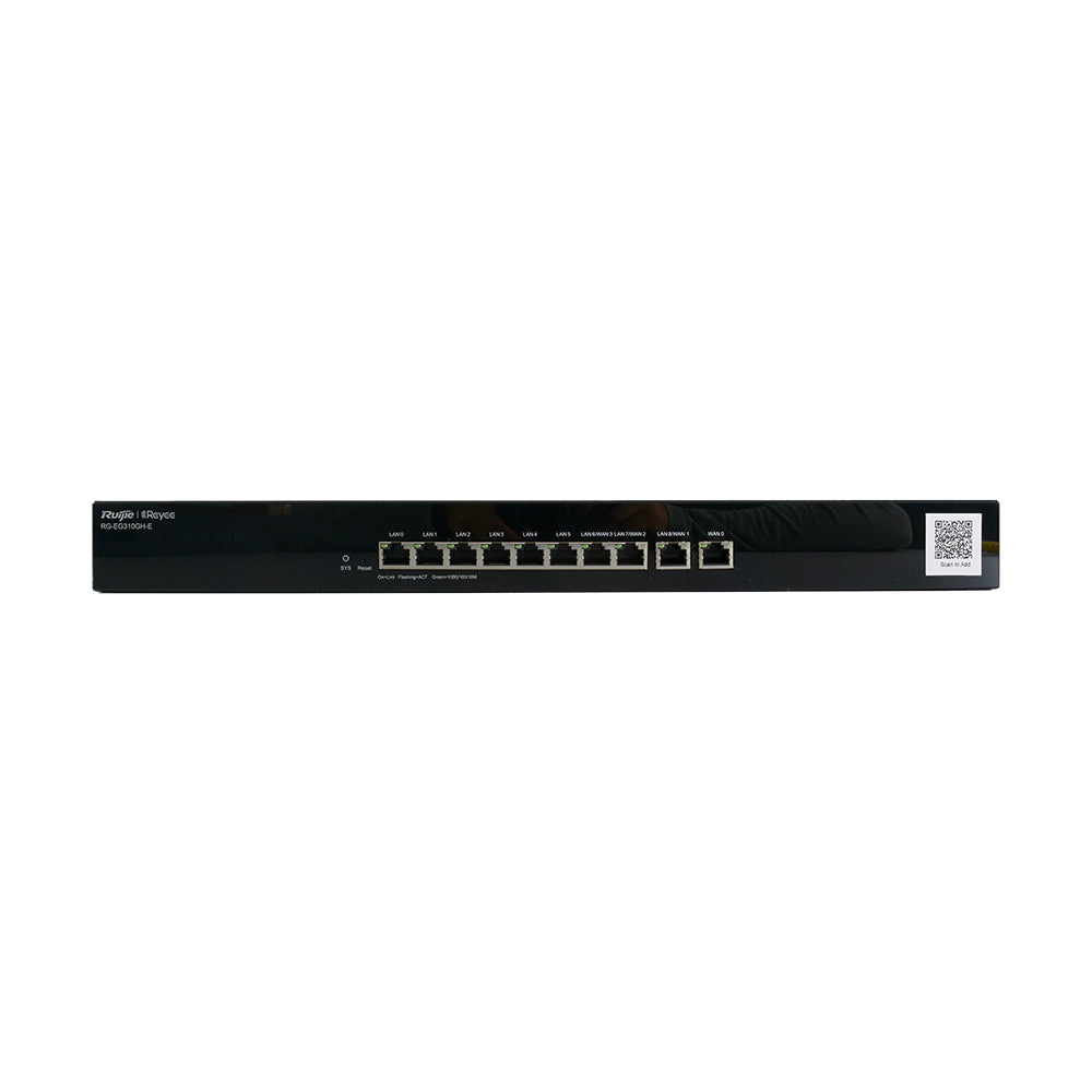 RUIJIE REYEE RG-EG310GH-E Router 10 Puertos 1,5Gbps 350 Usuarios 64 Túneles VPN