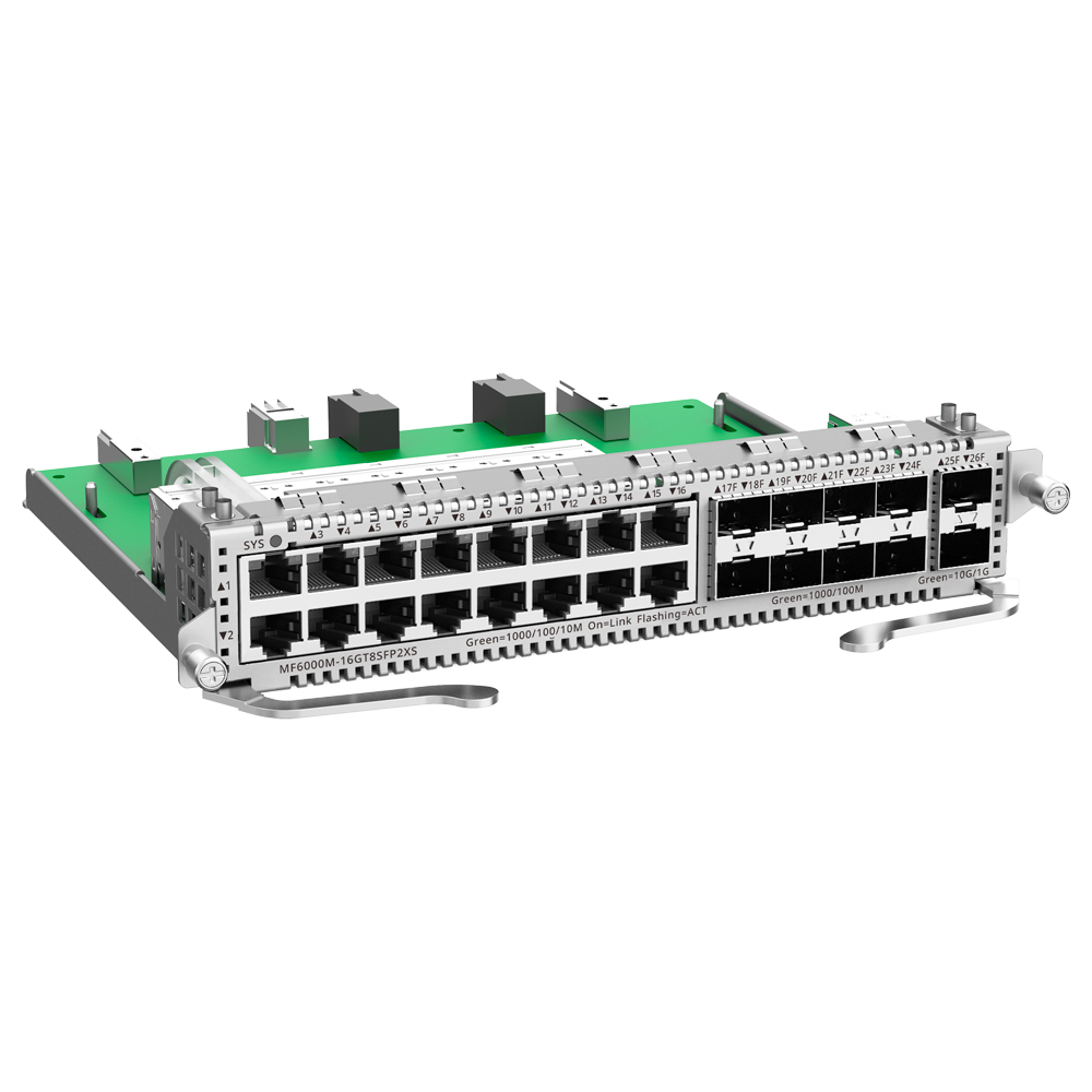 RUIJIE REYEE RG-MF6000M-16GT8SFP2XS E-Lighten Tarjeta Modular 16Gb 8SFP Gb 2SFP+ 10G para Switch