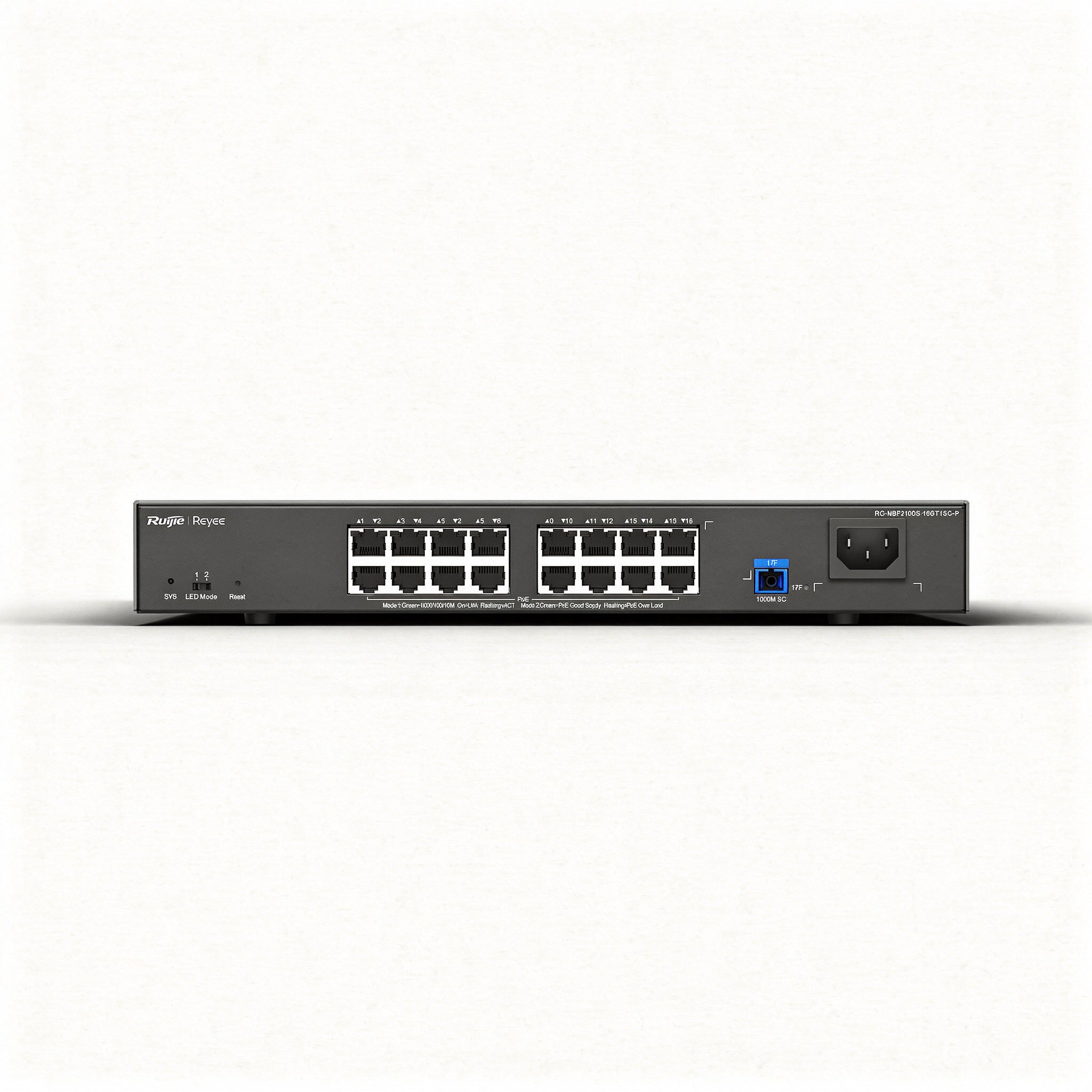 RUIJIE REYEE RG-NBF2100S-16GT1SC-P E-Lighten Switch PoE 16 Puertos Gigabit + 1SC L2 Cloud