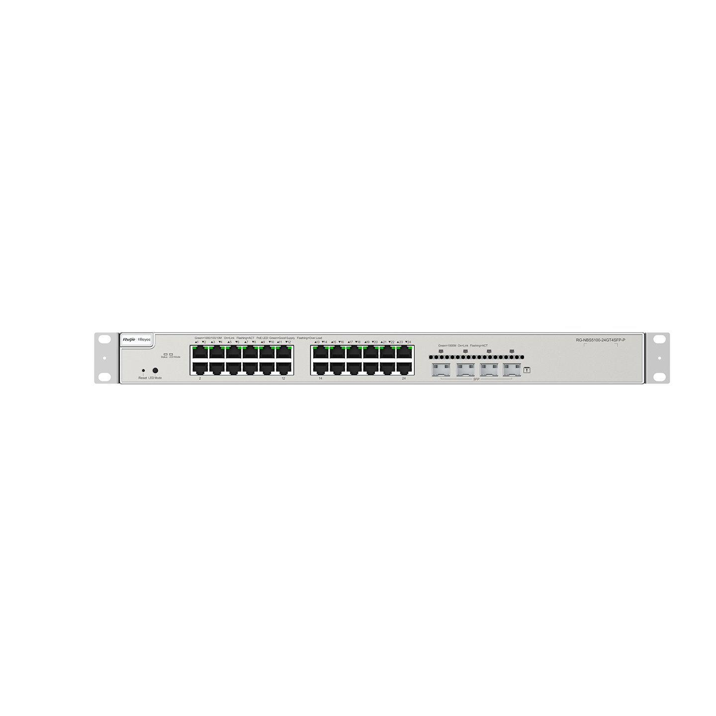 RUIJIE REYEE RG-NBS5100-24GT4SFP-P Switch PoE 24 Puertos Gigabit + 4SFP Cloud