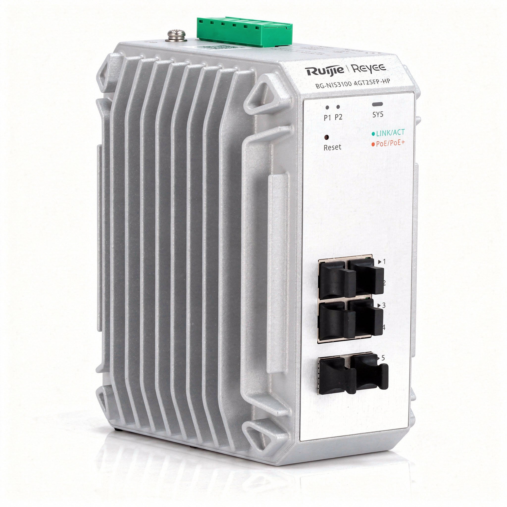 RUIJIE REYEE RG-NIS3100-4GT2SFP-HP Switch Industrial PoE 4 Puertos Gigabit + 2SFP