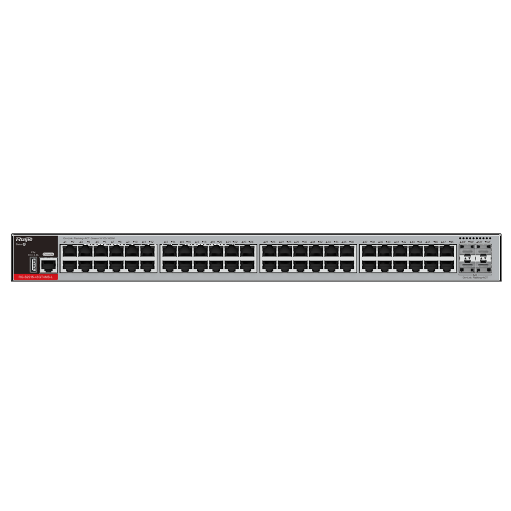 RUIJIE REYEE RG-S2915-48GT4MS-L Switch 48 Puertos Gb 4Uplinks SFP+ L2