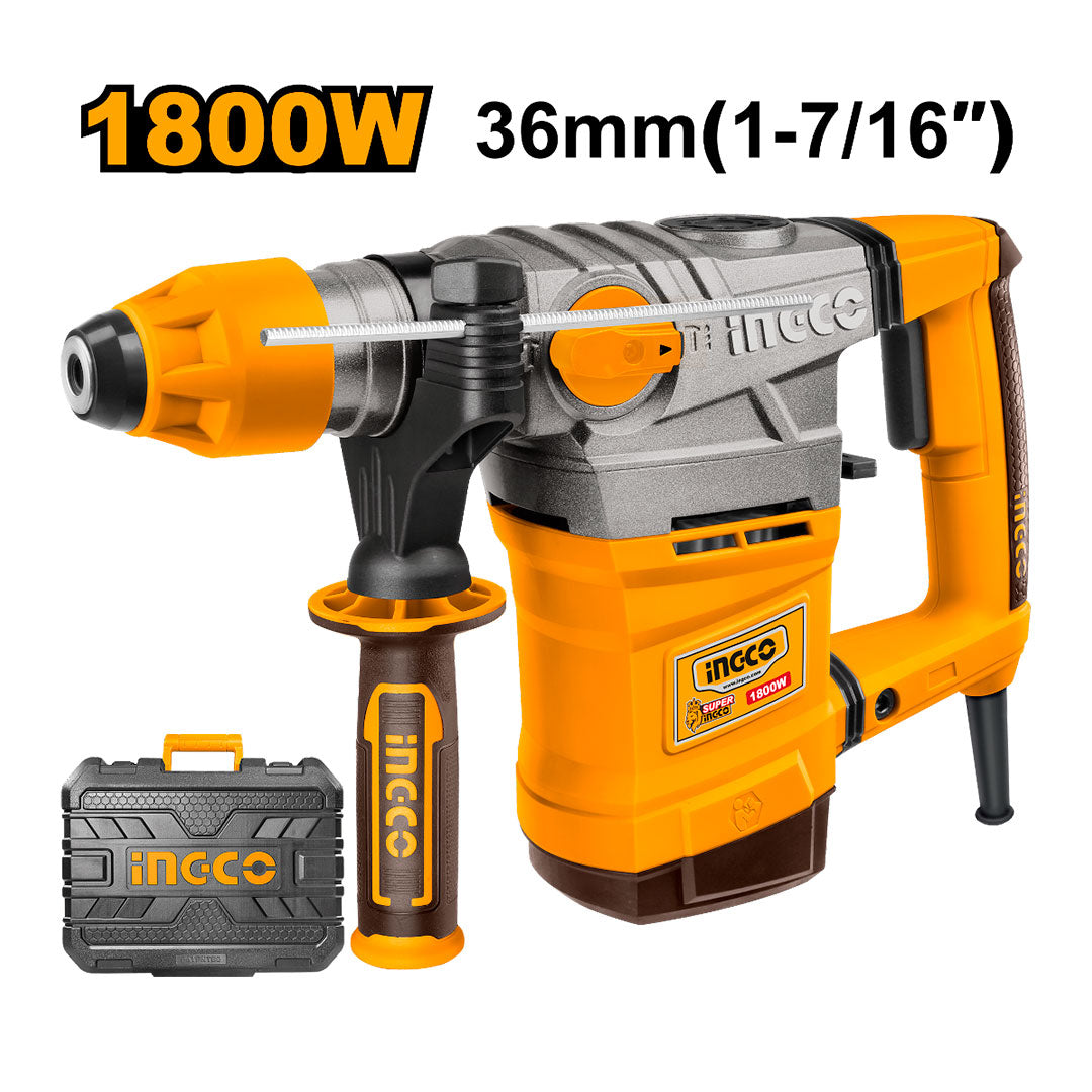 INGCO RH18008 Rotomartillo 1800w + maletín + accesorios