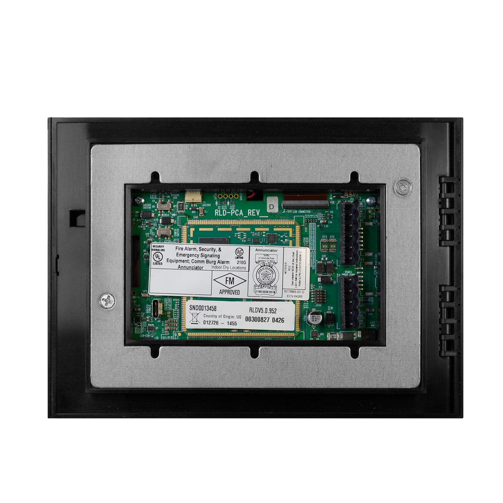NOTIFIER RLD Anunciador remoto con pantalla táctil a color de 5", Para uso con anunciadores de red NCD y paneles Inspire