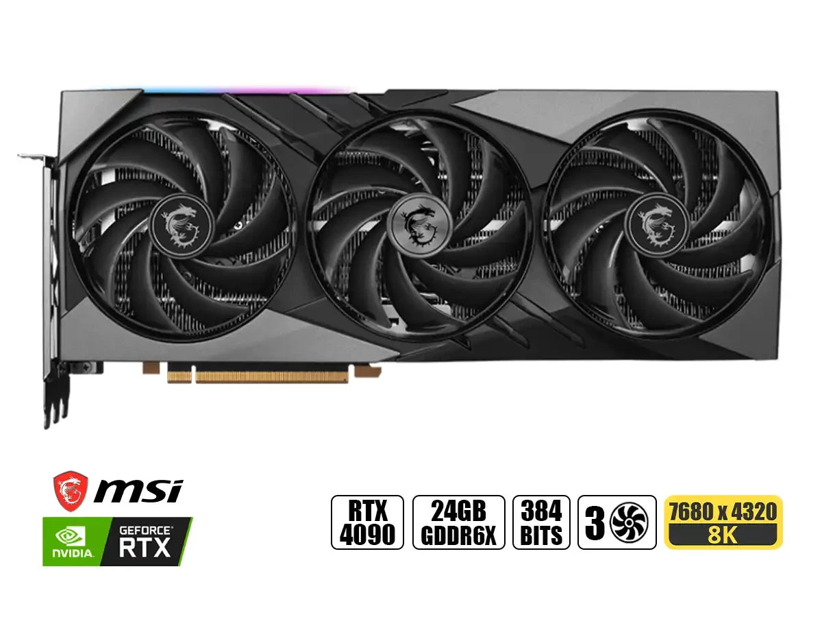 MSI RTX 4090 GAMING SLIM 24G Tarjeta de video MSI GeForce RTX 4090 GAMING SLIM 24G, 24GB GDDR6X, PCIe Gen 4.0