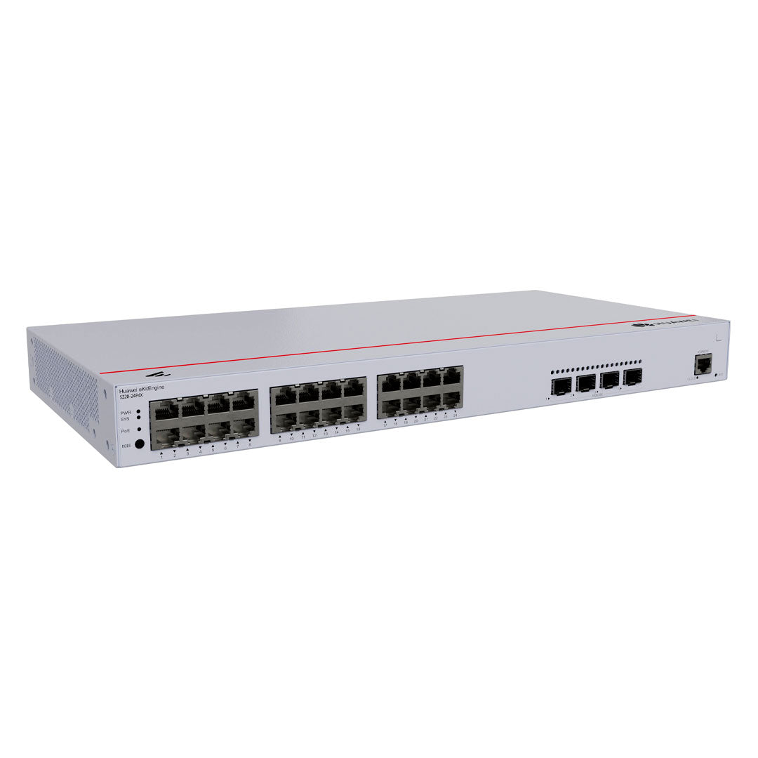 HUAWEI eKIT S220-24P4X Switch PoE 24 Puertos Gigabit 4SFP+ 10GB 400W L2