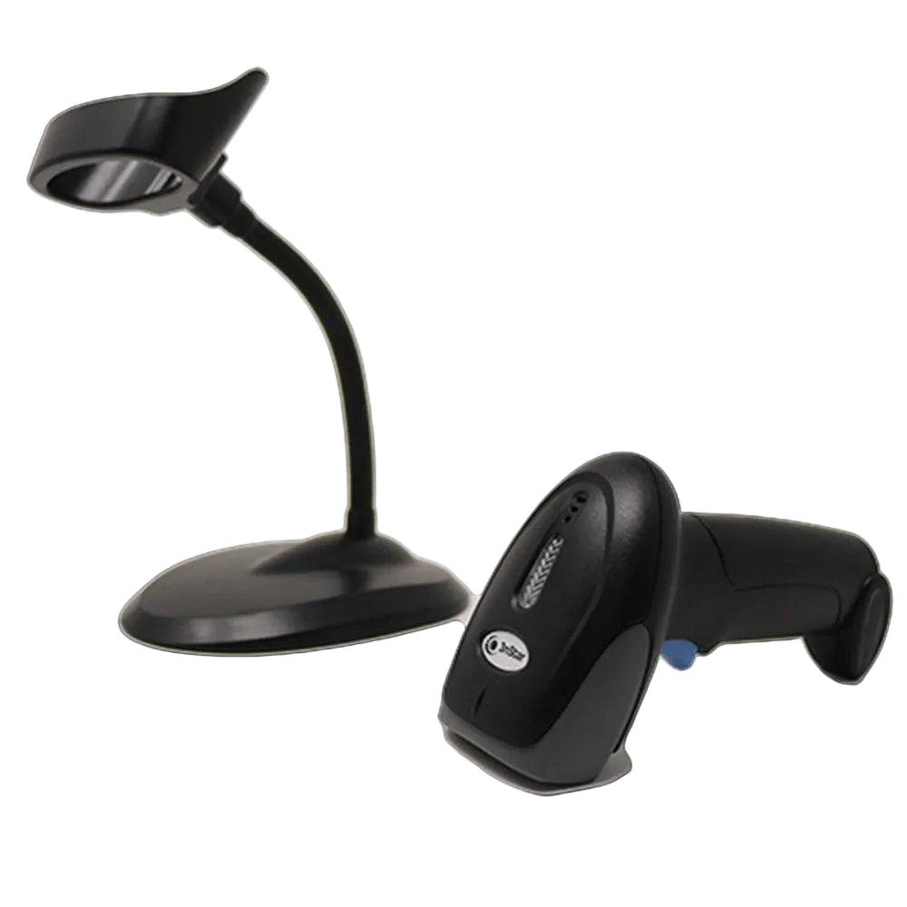 3NSTAR SC050 Escáner Lector de Código de Barras 1D IP54 USB en Serie Base Incluida