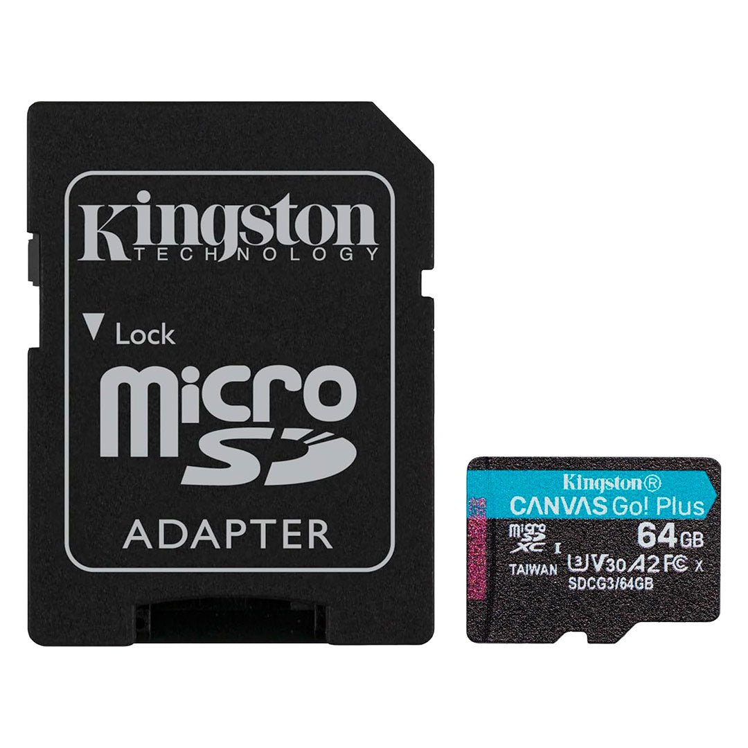 KINGSTON SDCG3/64GB Memoria microSDXC 64GB Canvas Go C10