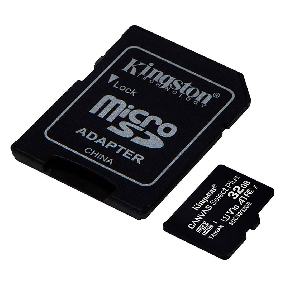 KINGSTON SDCS2/32GB Memoria microSD 32GB Canvas Select C10 con adaptador SD