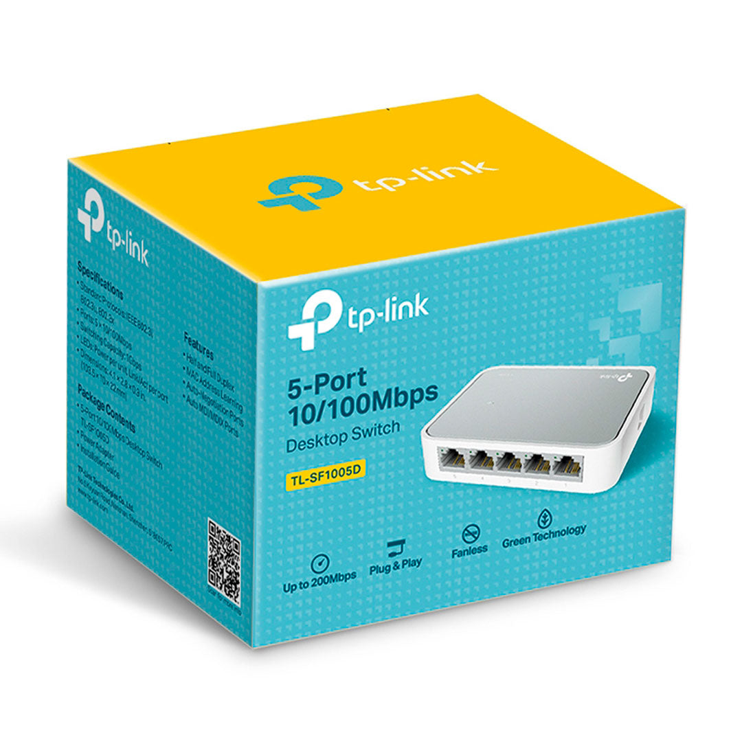 TP-LINK SF1005D Switch 5 Puertos RJ45 a 10/100Mbps