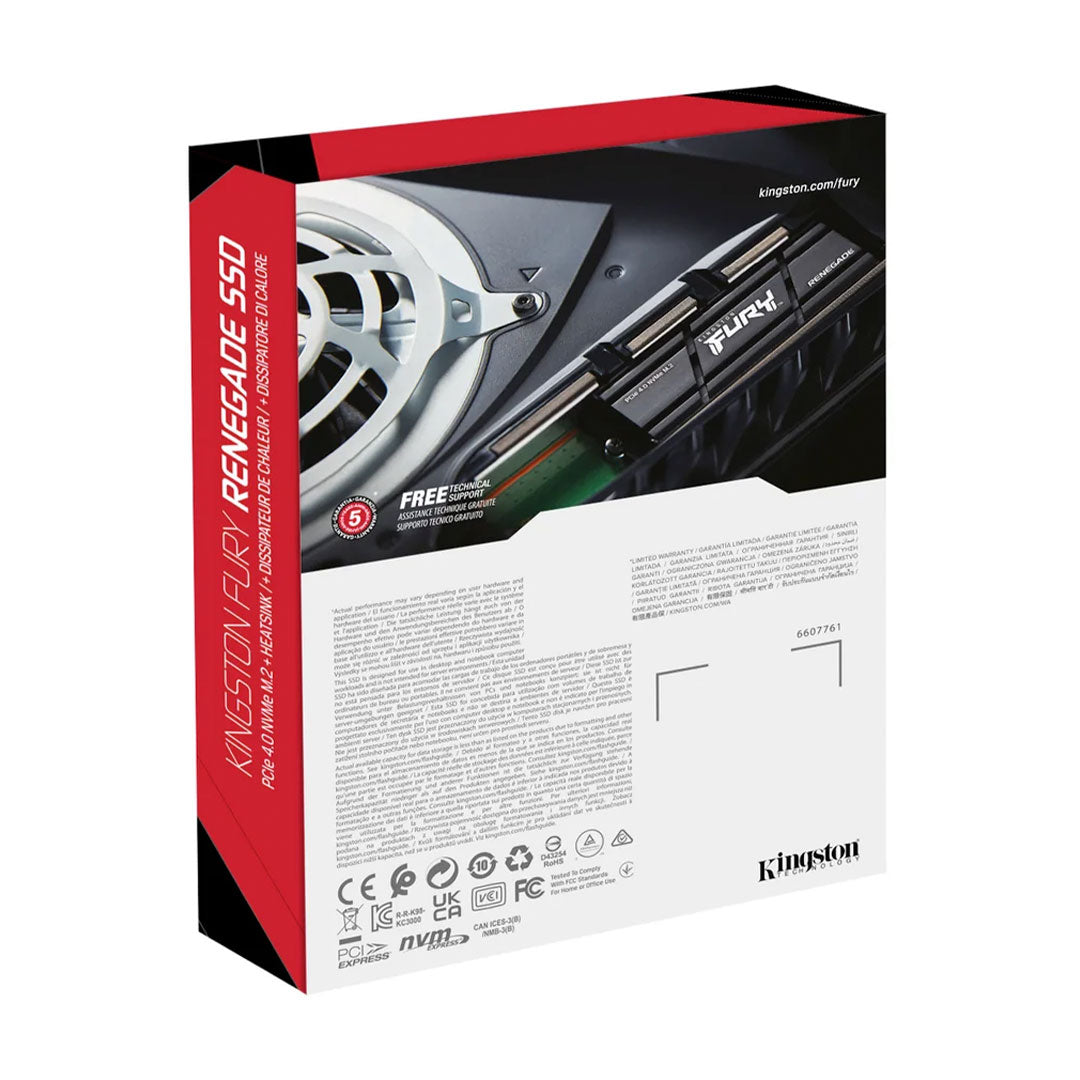 KINGSTON FURY Renegade 2TB SSD NVMe M.2 PCIe 2280 SFYRDK/2000G