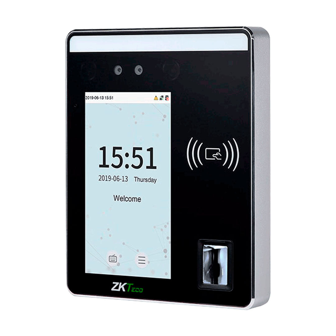 ZKTECO SPEEDFACE-H5L Control de Acceso y Asistencia con Lector de Huella, Rostro, Tarjeta y PIN