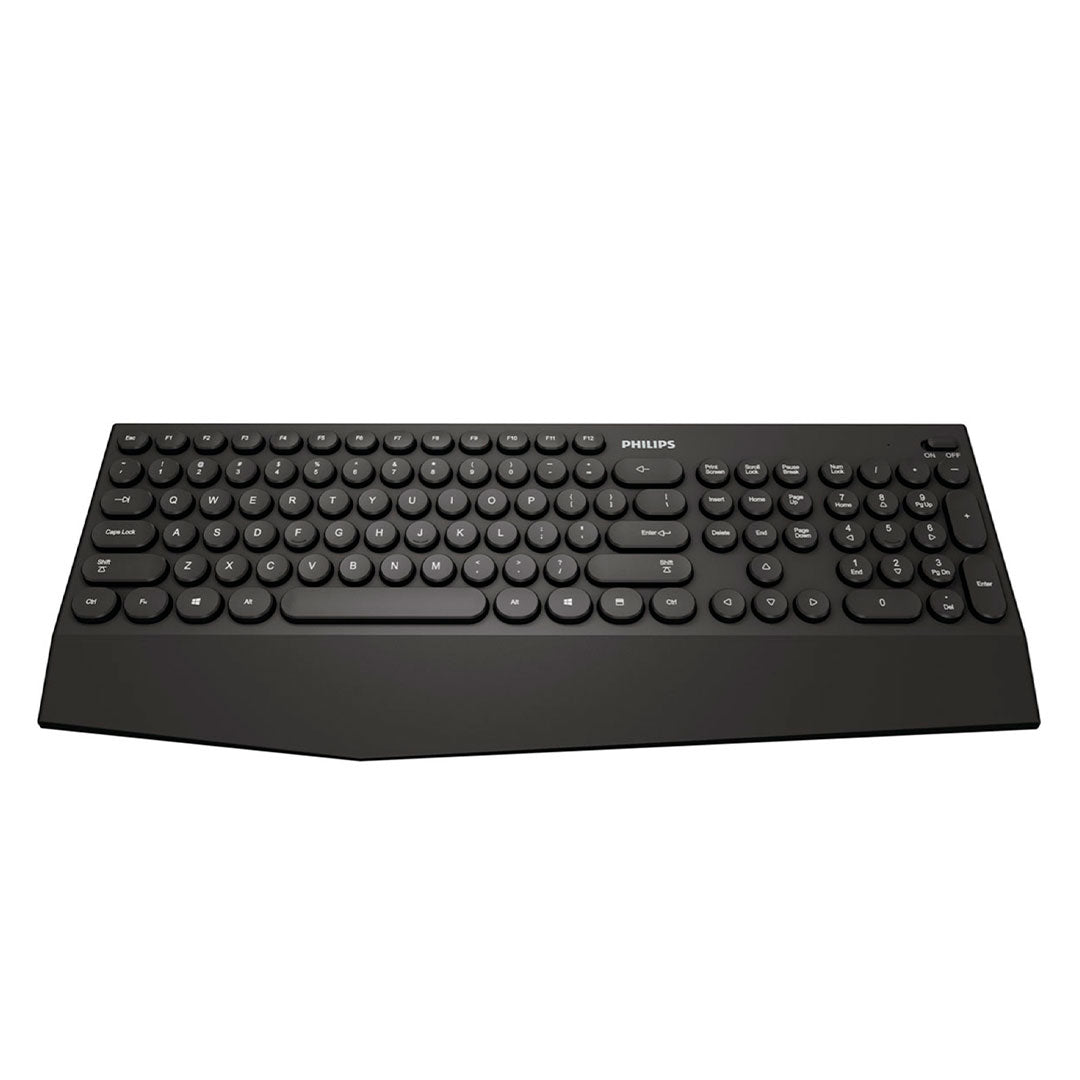 PHILIPS K303 Teclado Inalámbrico Bluetooth 4.0 105 Teclas POP Negro SPK6303