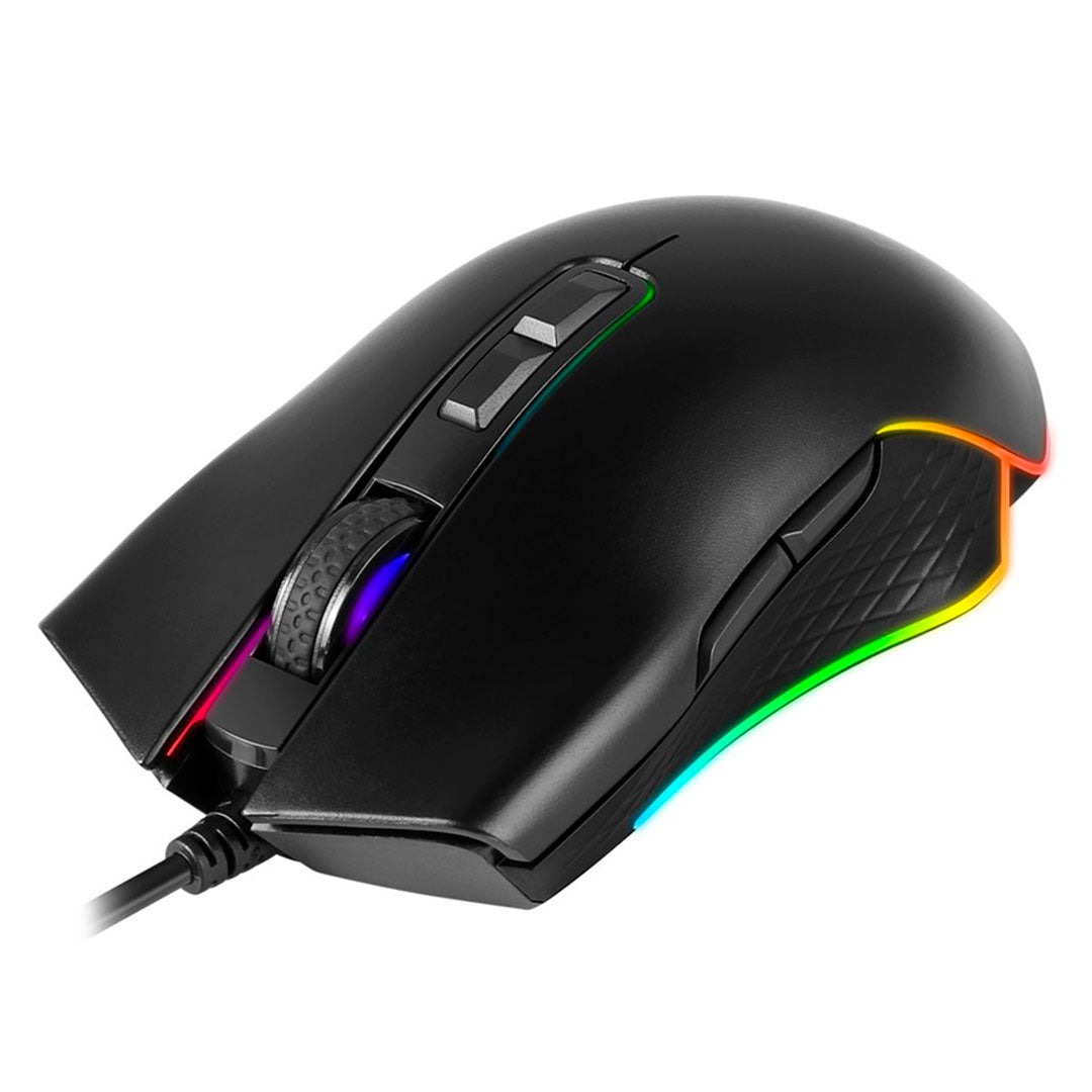 PHILIPS G201 SPK9201BL Mouse Optico Gamer RGB 8 Botones USB 2.0 Negro