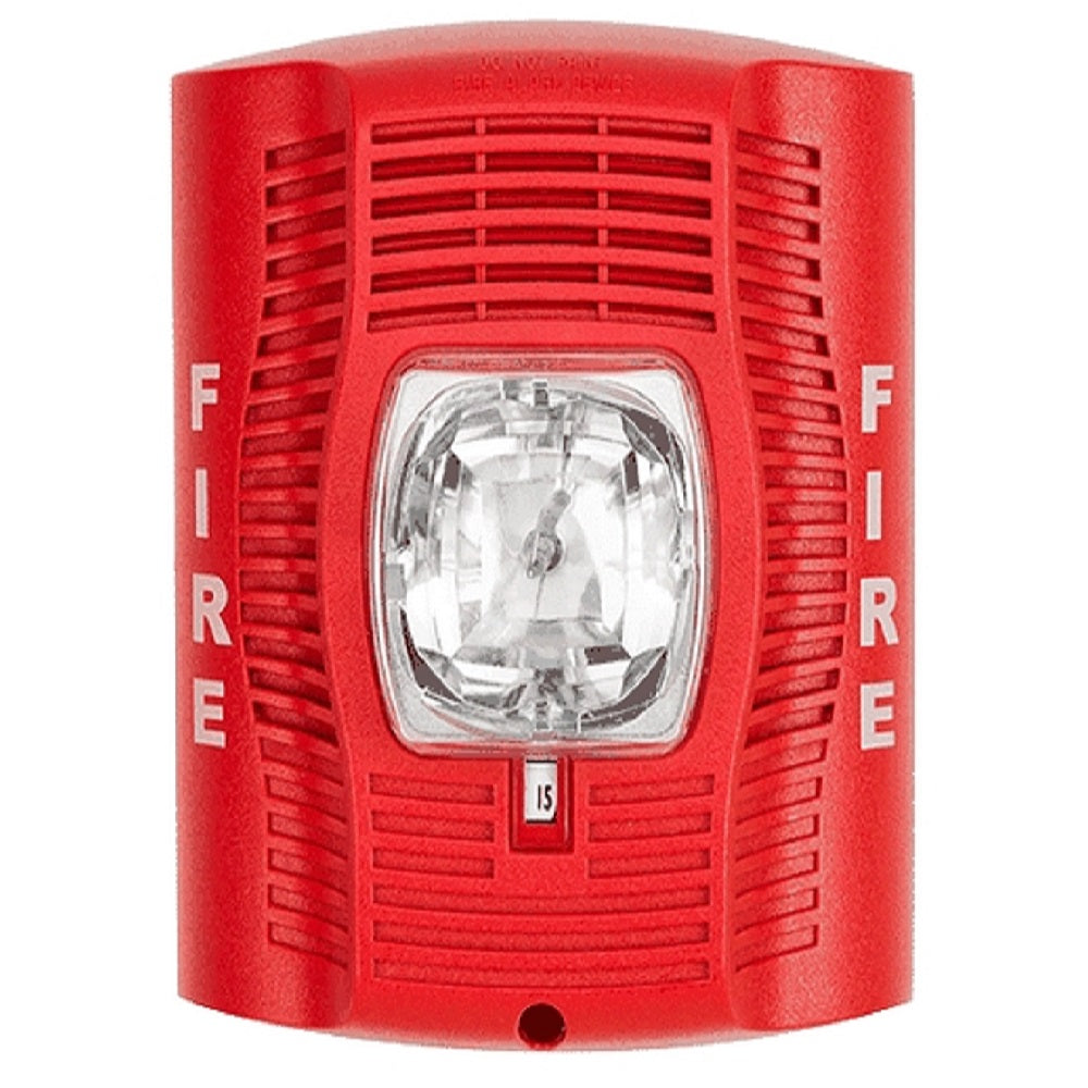 SYSTEM SENSOR SPSR Parlante con estro para pared rojo