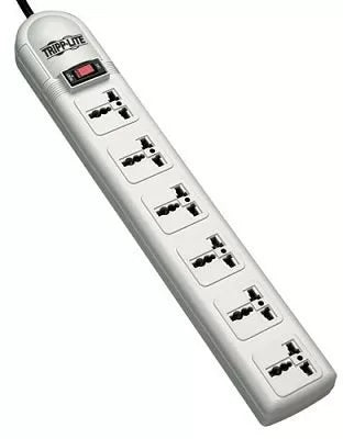 TRIPP-LITE SUPER6OMNID Protector, contra, sobretensiones, 6 tomacorrientes, universales, de 230V