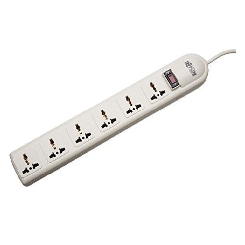TRIPP-LITE SUPER6OMNID Protector, contra, sobretensiones, 6 tomacorrientes, universales, de 230V