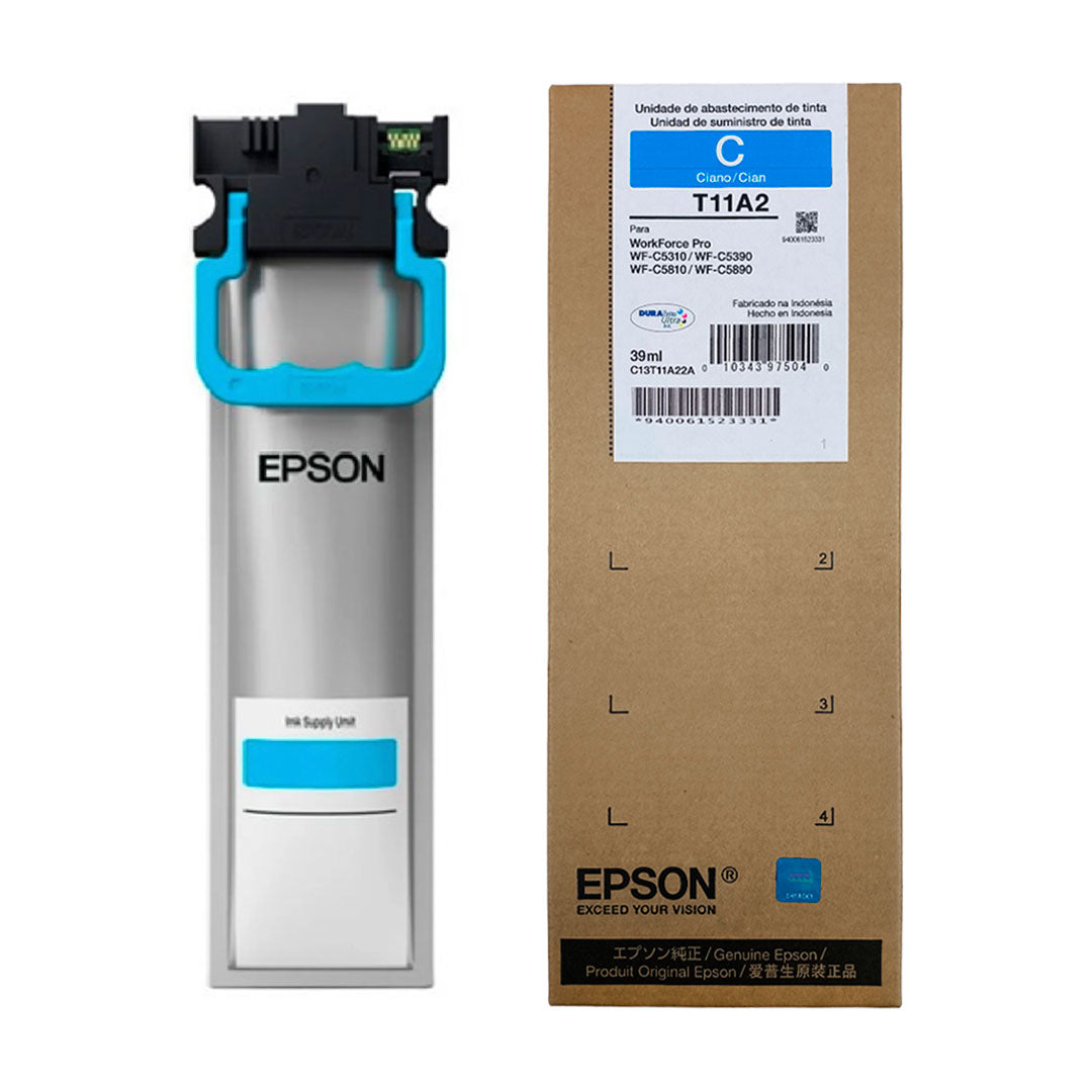 EPSON T11A220-AL Bolsa de Tinta Cyan para WorkForce