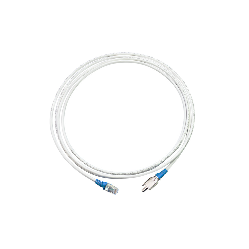 SIEMON T2E2-03M-B06L Patch Cord, TERA 2 Pares RJ-45, Cat5e LSZH, 3mts Blanco Capucha Azul.