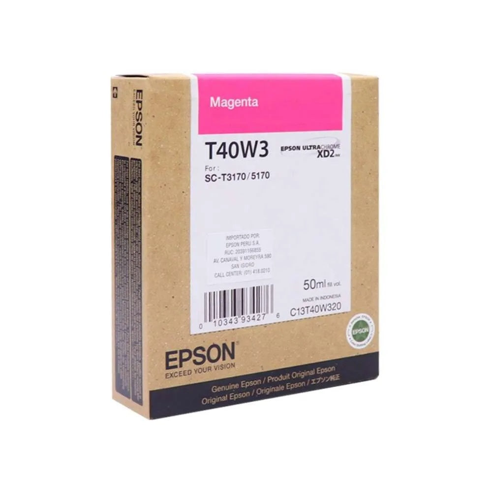 EPSON T40W320 Cartucho de Tinta Magenta UltraChrome XD2 50ml