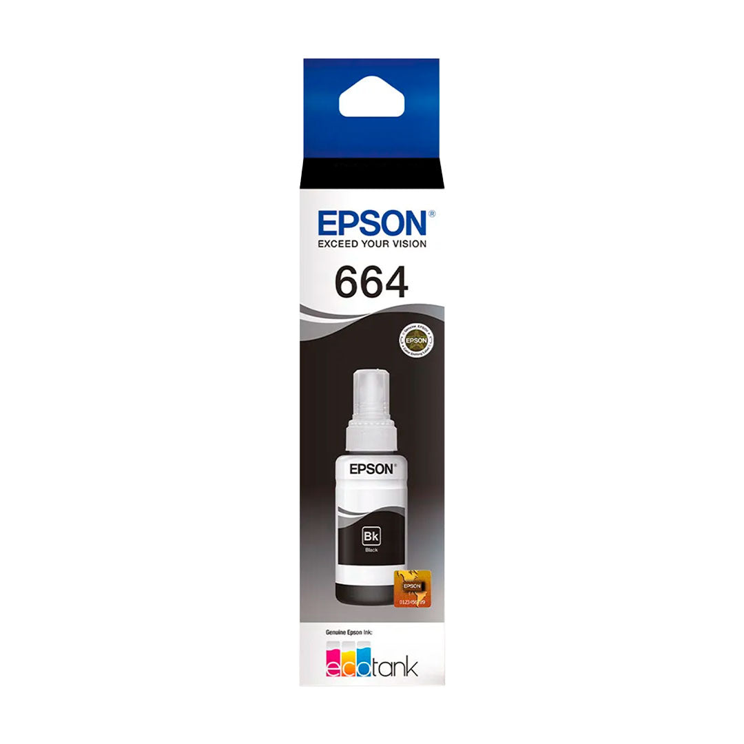 EPSON T664120-AL Botella de Tinta Negra 70ML