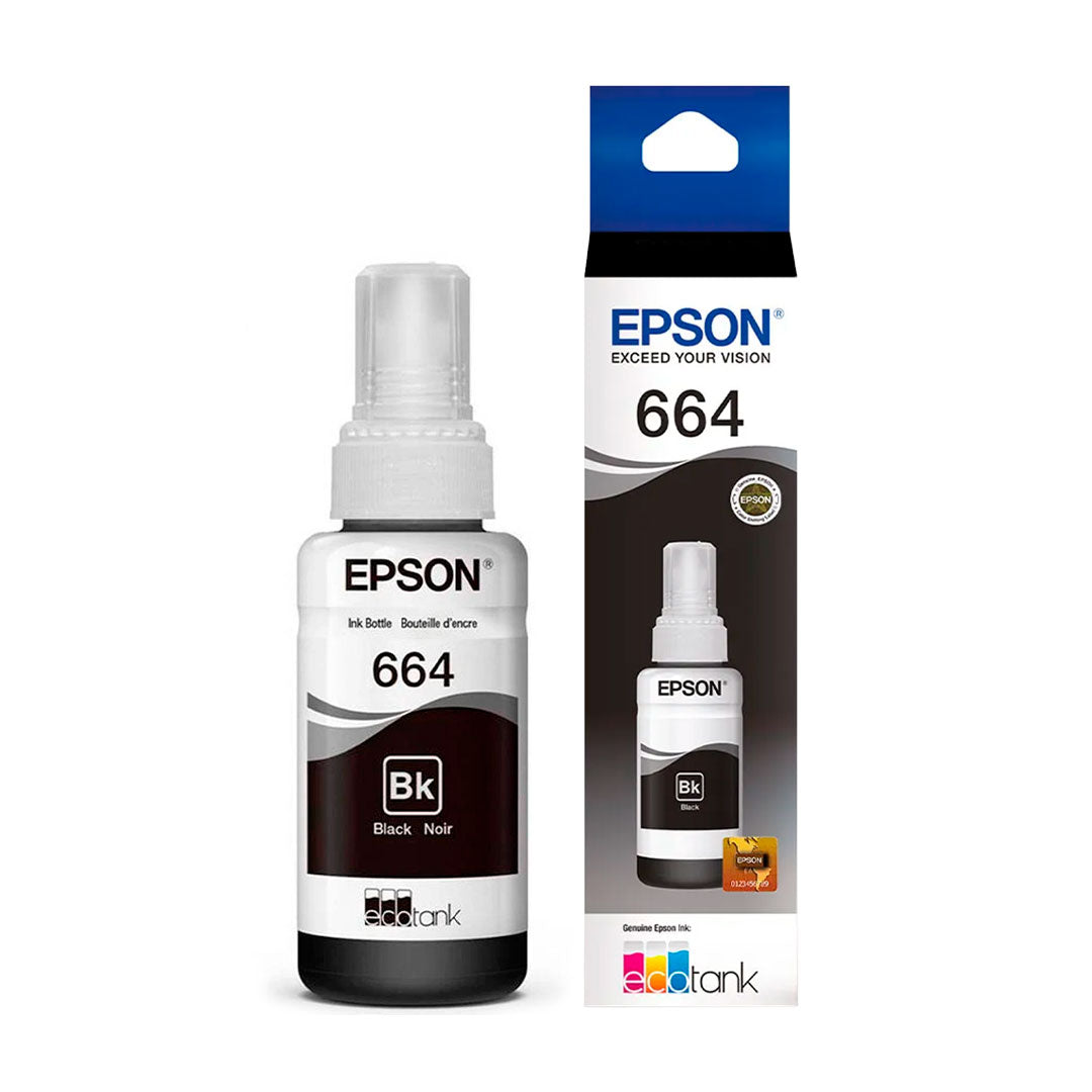 EPSON T664120-AL Botella de Tinta Negra 70ML