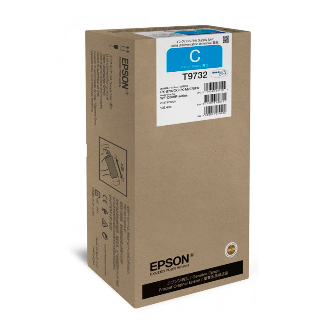 EPSON T973220 - Bolsa de tinta DuraBrite Pro color cyan.