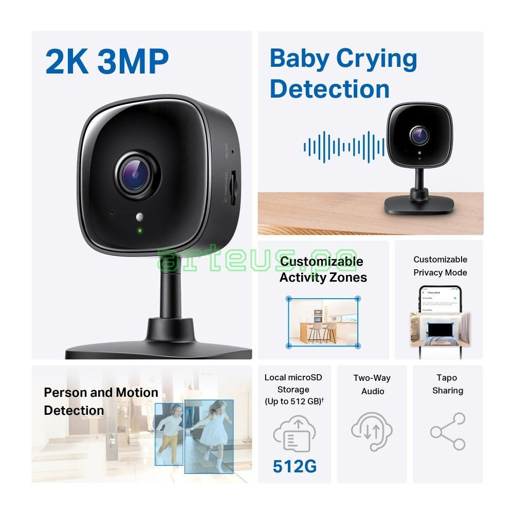 TP-LINK Tapo C111 Cámara Wi-Fi, de seguridad, para el hogar
