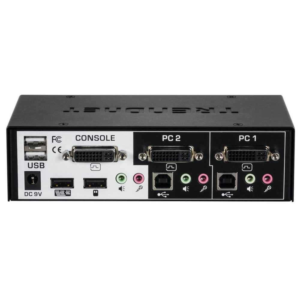 TRENDNET TK-222DVK -  Kit de conmutador KVM DVI de 2 puertos