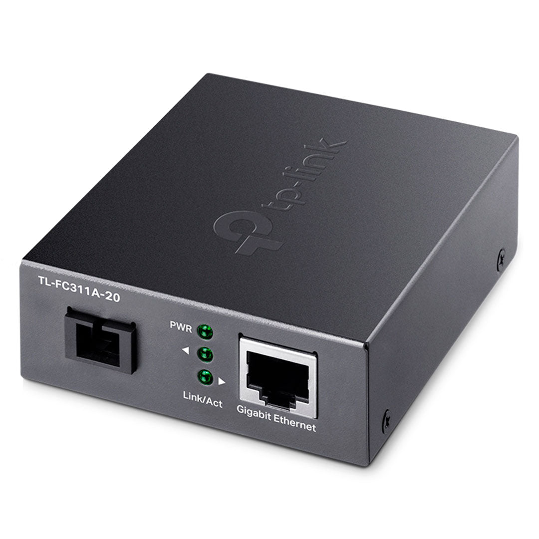 TP-LINK FC311A-20 Media Converter Monomodo Omada Gigabit SC 20Km