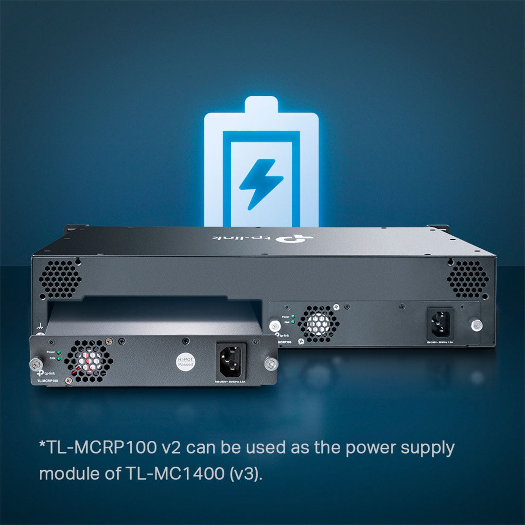 TP-LINK MC1400 Chasis Omada 14 Bahías Rackeable 9v 0.6A