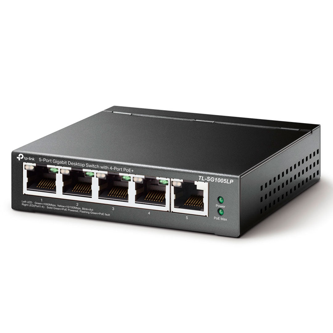 TP-LINK SG1005LP Switch 5 Puertos Gigabit 4P PoE+