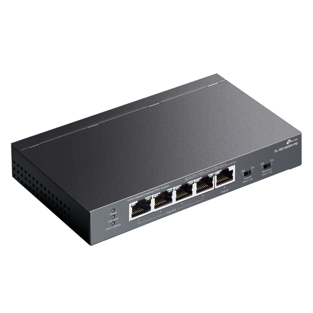 TP-LINK SG1005P-PD Switch PoE 5 Puertos Gigabit